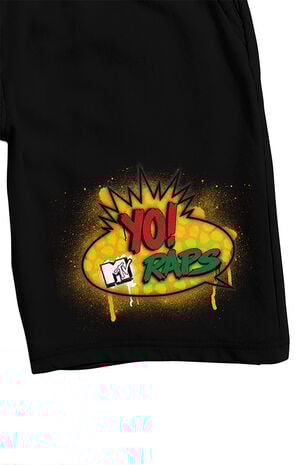 Yo MTV Raps Gold Logo Sweat Shorts image number 2