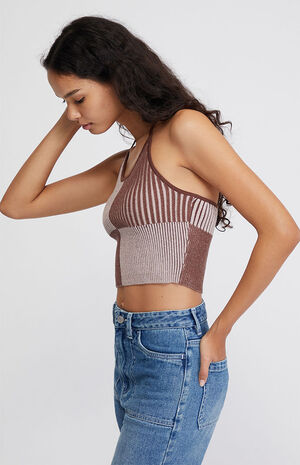 Color Block Halter Top image number 3