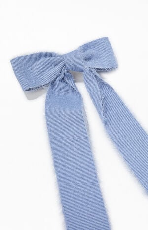 Raw Edge Bow Barrette image number 2