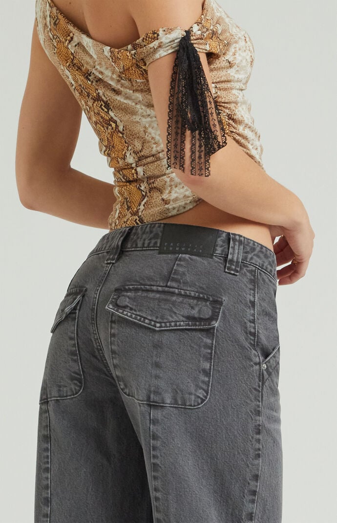 Pacsun Black Low Rise Baggy Pants