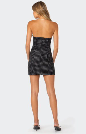 Polka Girl Button Front Mini Dress image number 4