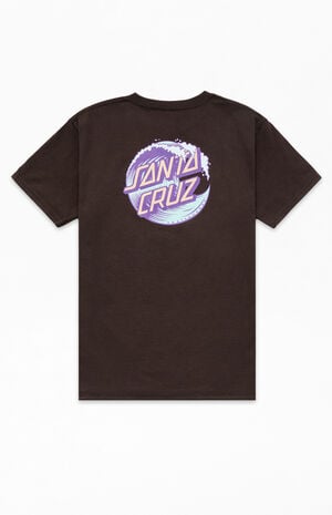 Kids Brown Wave Dot T-Shirt image number 1