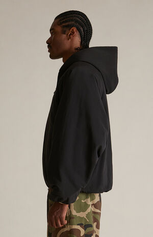 Black Military Hooded Jacket image number 3