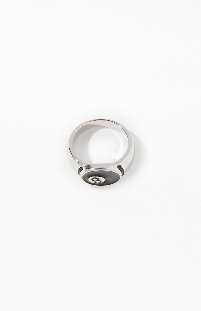 Pacsun Silver 8 Ball Ring