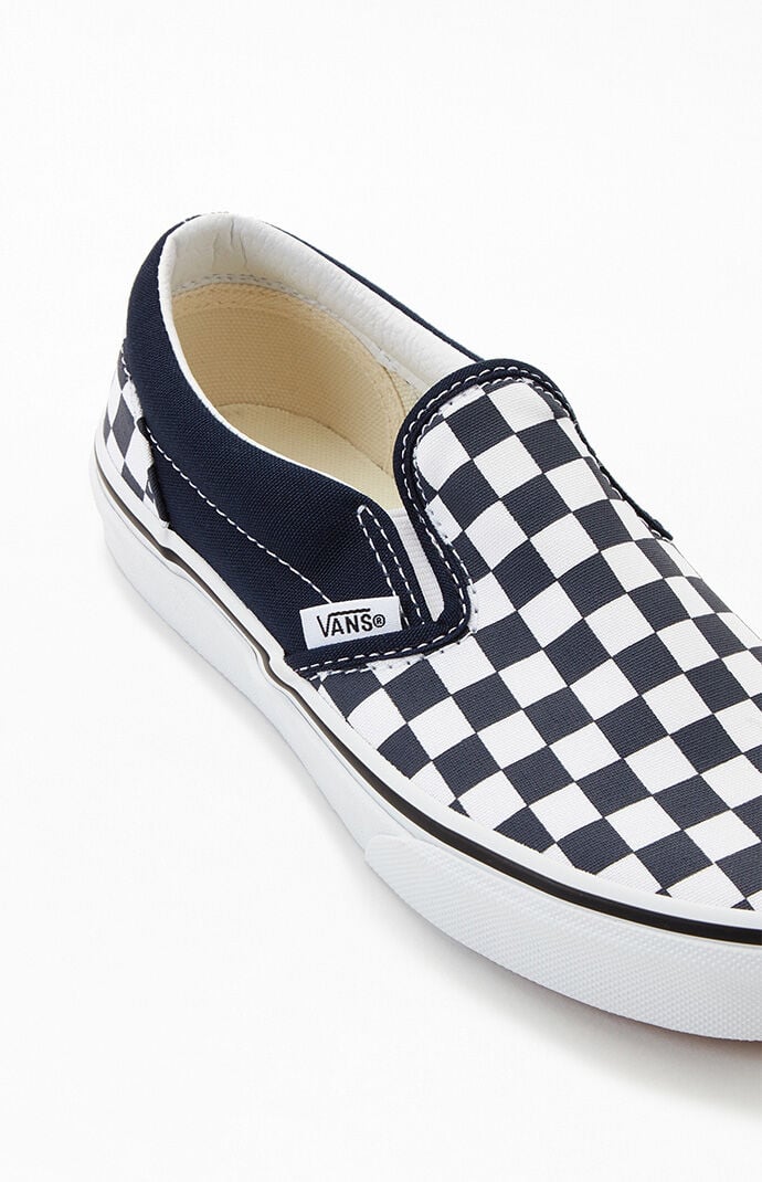 Vans slip hot sale ons kids navy