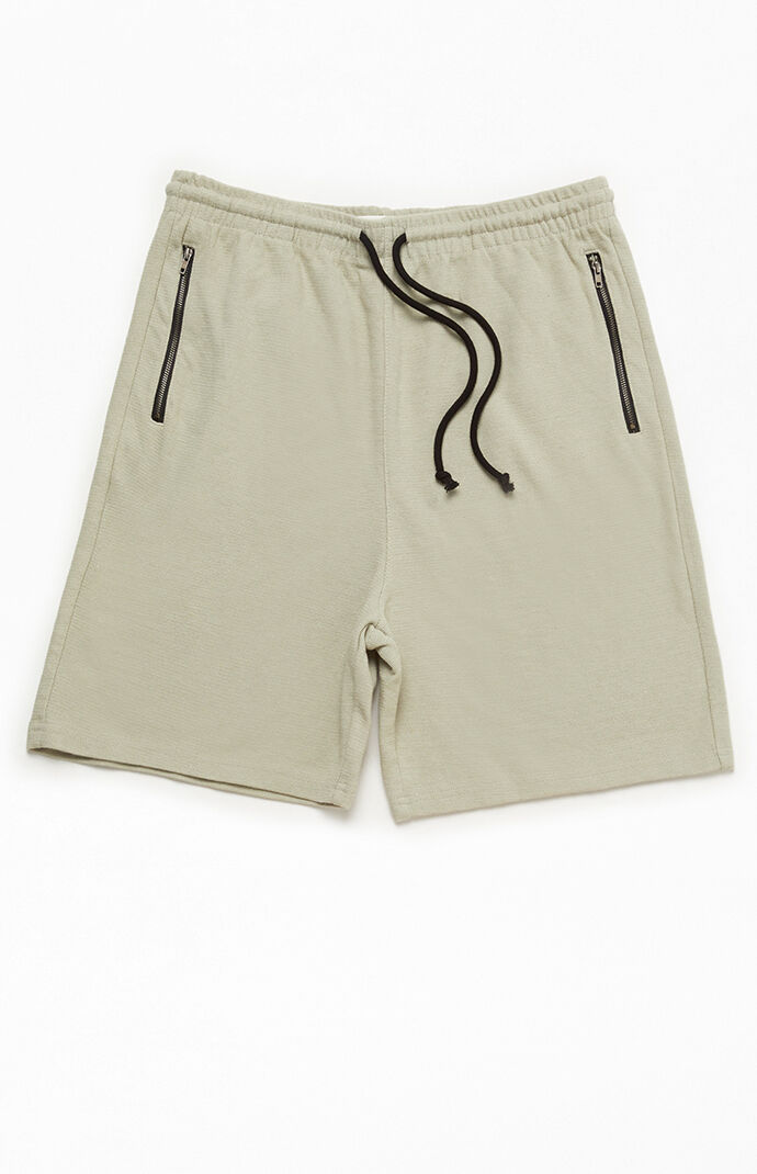Tan Drop Waffle Shorts