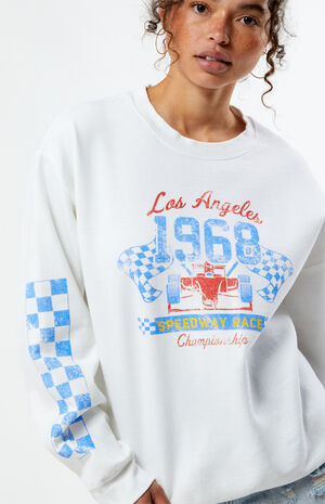 LA 1968 Speedway Race Crew Neck Sweatshirt image number 2