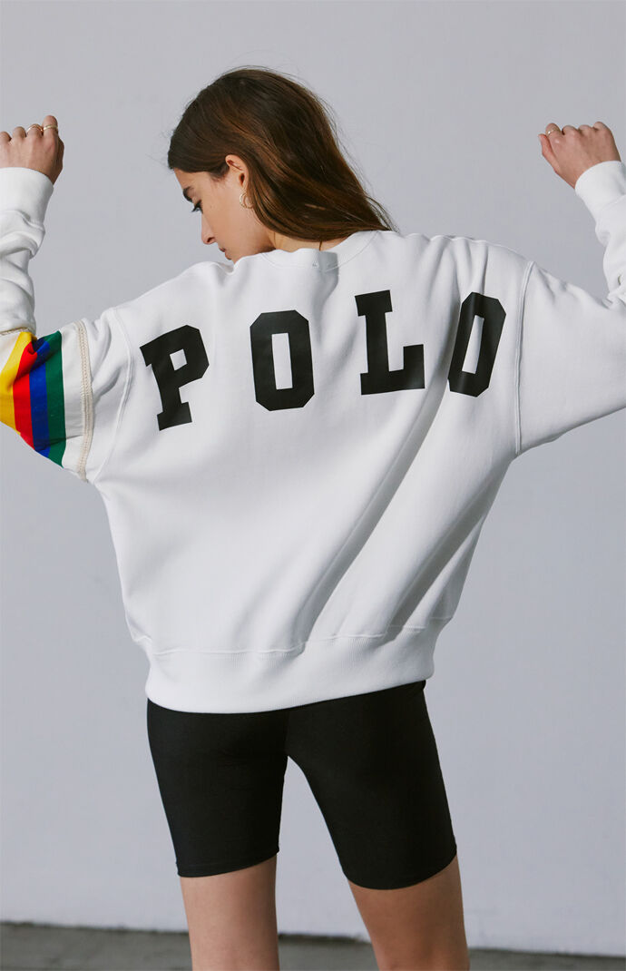 polo rainbow sweatshirt