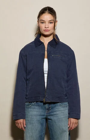 Contrast Collar Barn Jacket image number 3