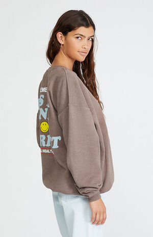 Mental Health Oversized Crew Neck Sweatshirt image number 3