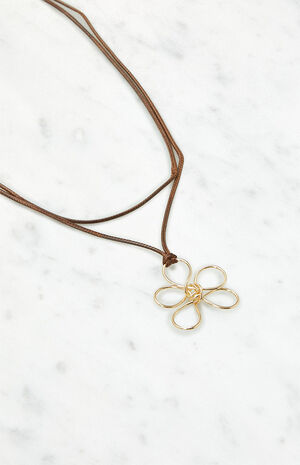 Flower Cord Necklace image number 2