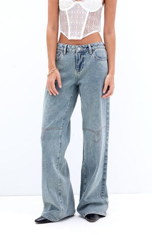 Casey Western Low Rise Baggy Jeans image number 1
