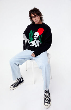 Skeleton Cropped Sweater image number 4