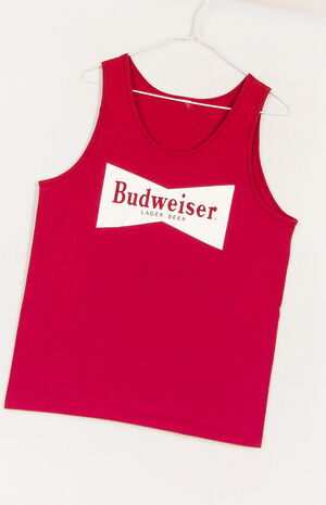 Upcycled Budweiser Lager Tank Top image number 2