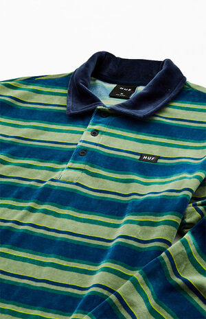 Kramer Long Sleeve Velour Polo Shirt image number 2