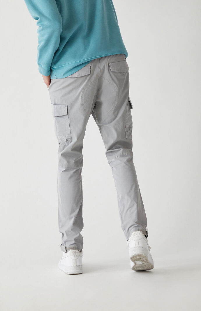 Cotton Nylon Slim Cargo Pants