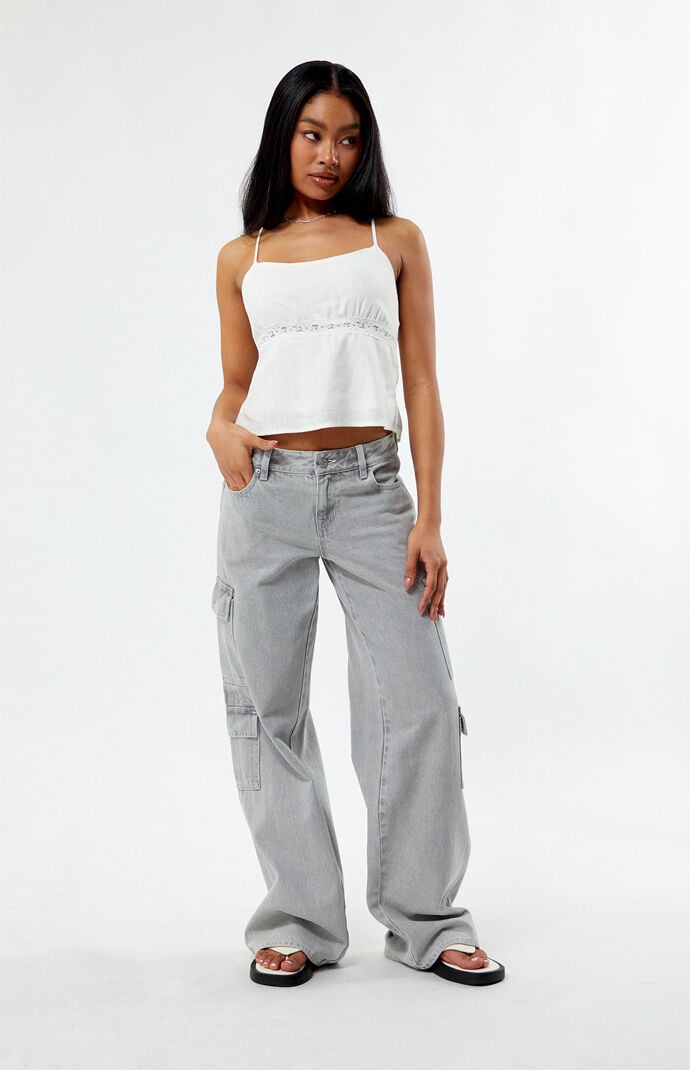 LA Hearts Lace Tie Back Cami Top | PacSun