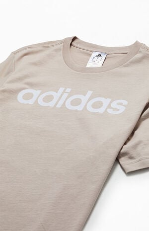 Cream Basic Logo T-Shirt image number 2