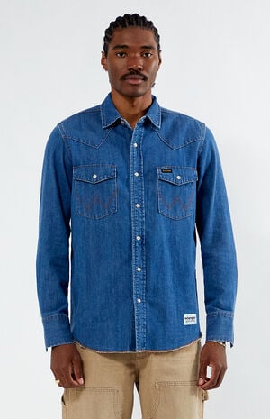x PacSun Western Denim Long Sleeve Shirt