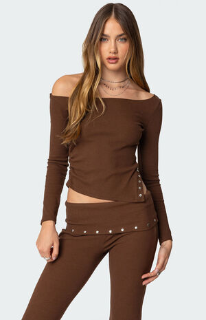 Aries Studded Asymmetric Top image number 2