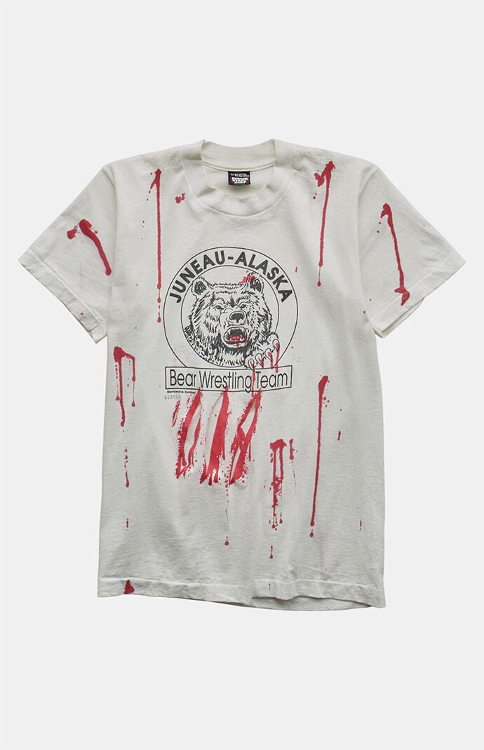 PS VINTAGE 90s Bear Wrestling Team Graphic T-Shirt