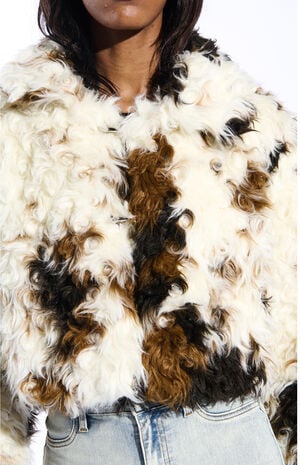 Enora Cow Faux Fur Jacket image number 4