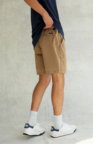 Tan Chad Nylon Volley Shorts Tan Chad Nylon Volley Shorts image number null