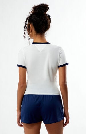 Script Slim Ringer T-Shirt image number 4