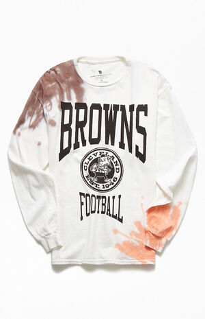 Browns Tie Dyed Long Sleeve T-Shirt Browns Tie Dyed Long Sleeve T-Shirt image number null
