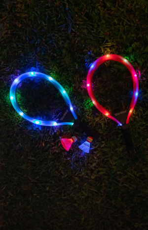 YardCandy Giant Illuminated LED Badminton Set image number 1