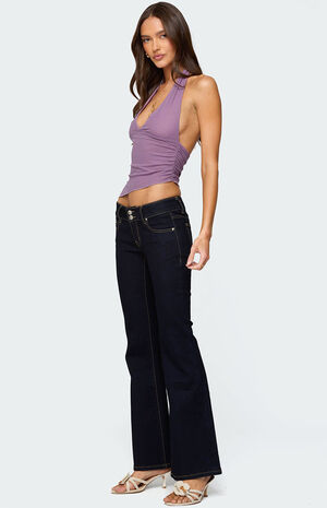 Rhett Asymmetric Hem Halter Top image number 4