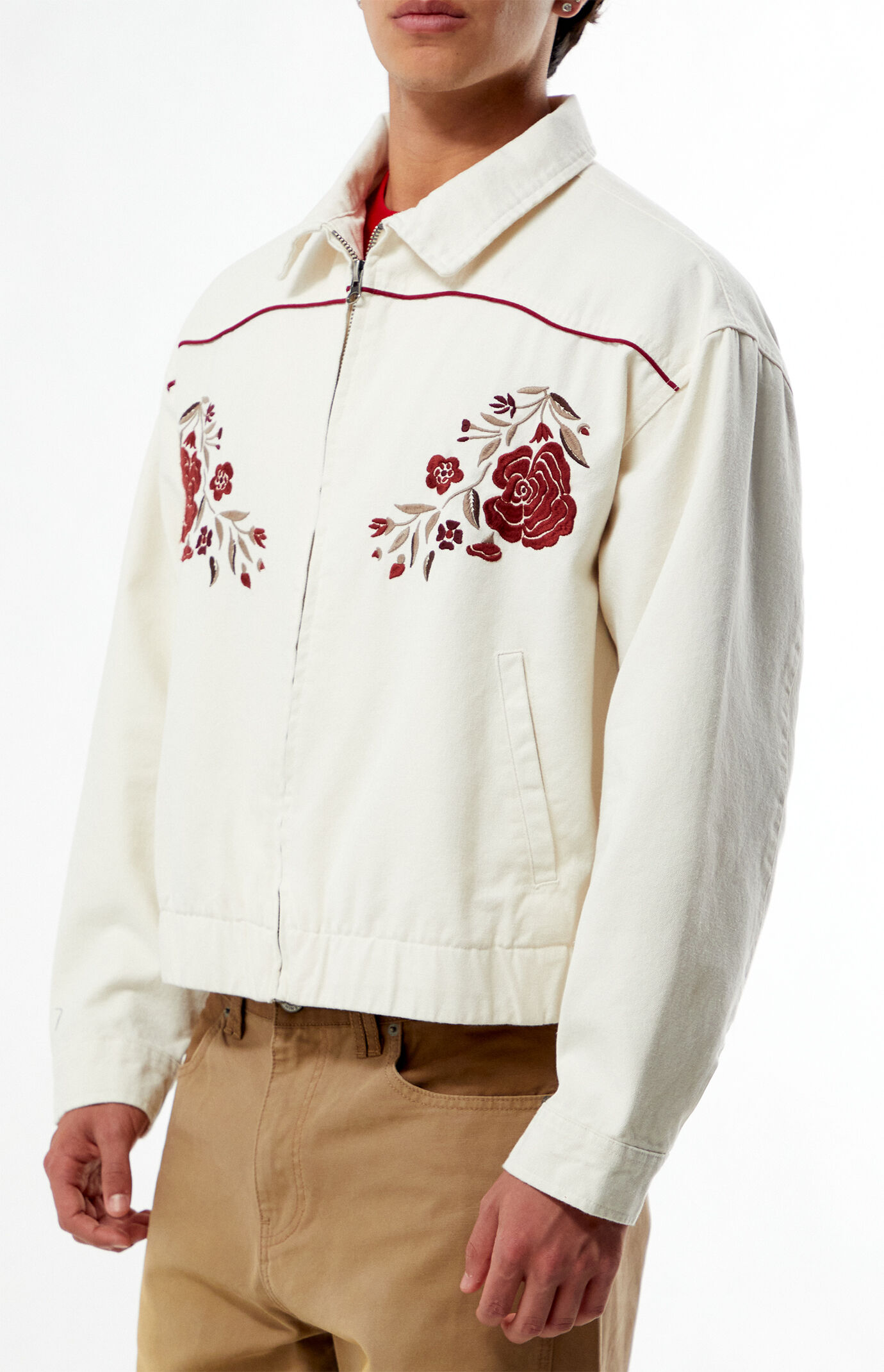 Pacsun Western Floral Embroidered Gas Jacket | Pacsun