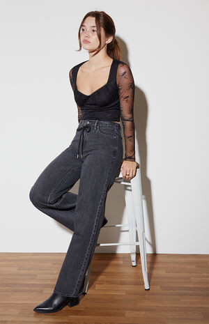 Bustier Lace Long Sleeve Top image number 4