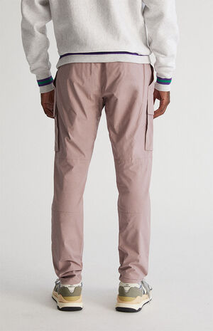 Mauve Slim Cargo Pants image number 4