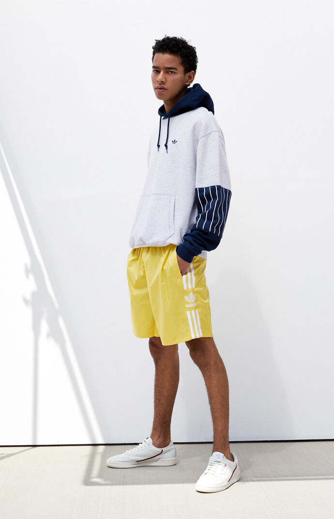 Yellow Lock Up Track Shorts