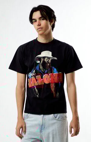 Post Malone Cowboy Hat Oversized T-Shirt image number 2