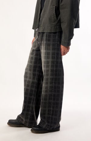 Blake Extreme Baggy Jeans Plaid Black image number 3