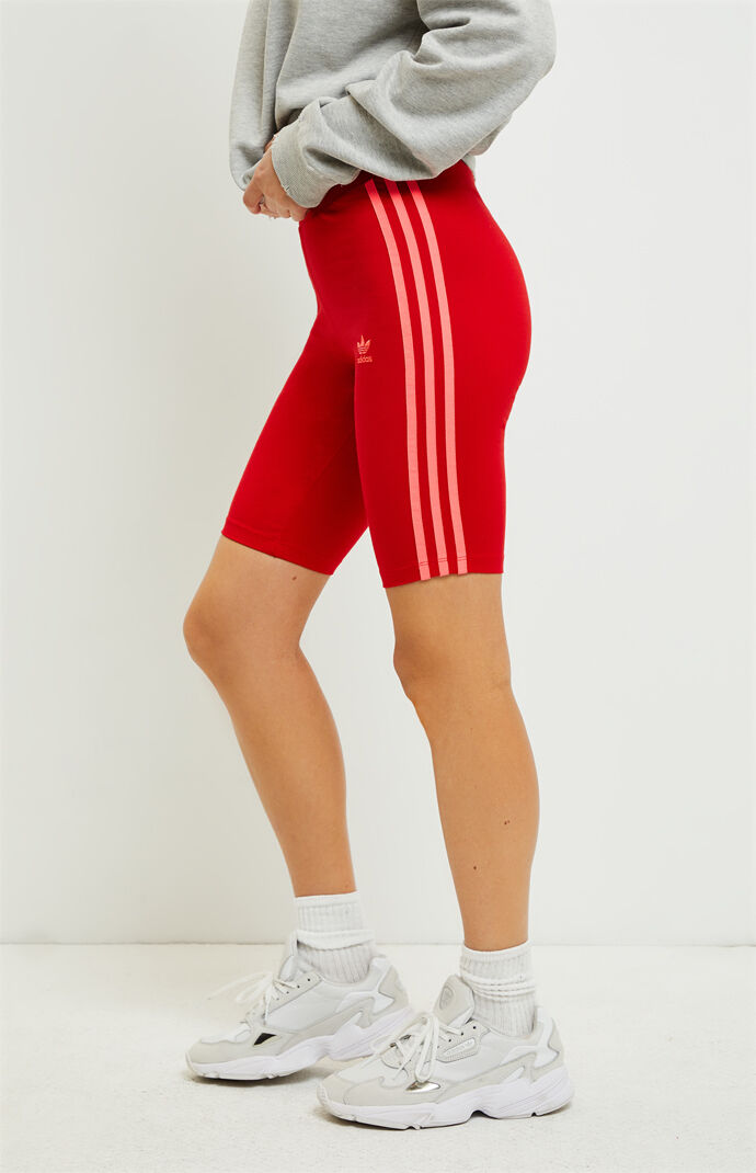 Adidas cycling shorts red deals