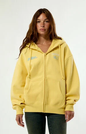 Yellow Puff Graphic V2 Zip Up Hoodie image number 1