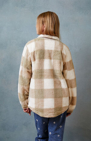 Homecoming Plaid Button Down Shacket image number 5