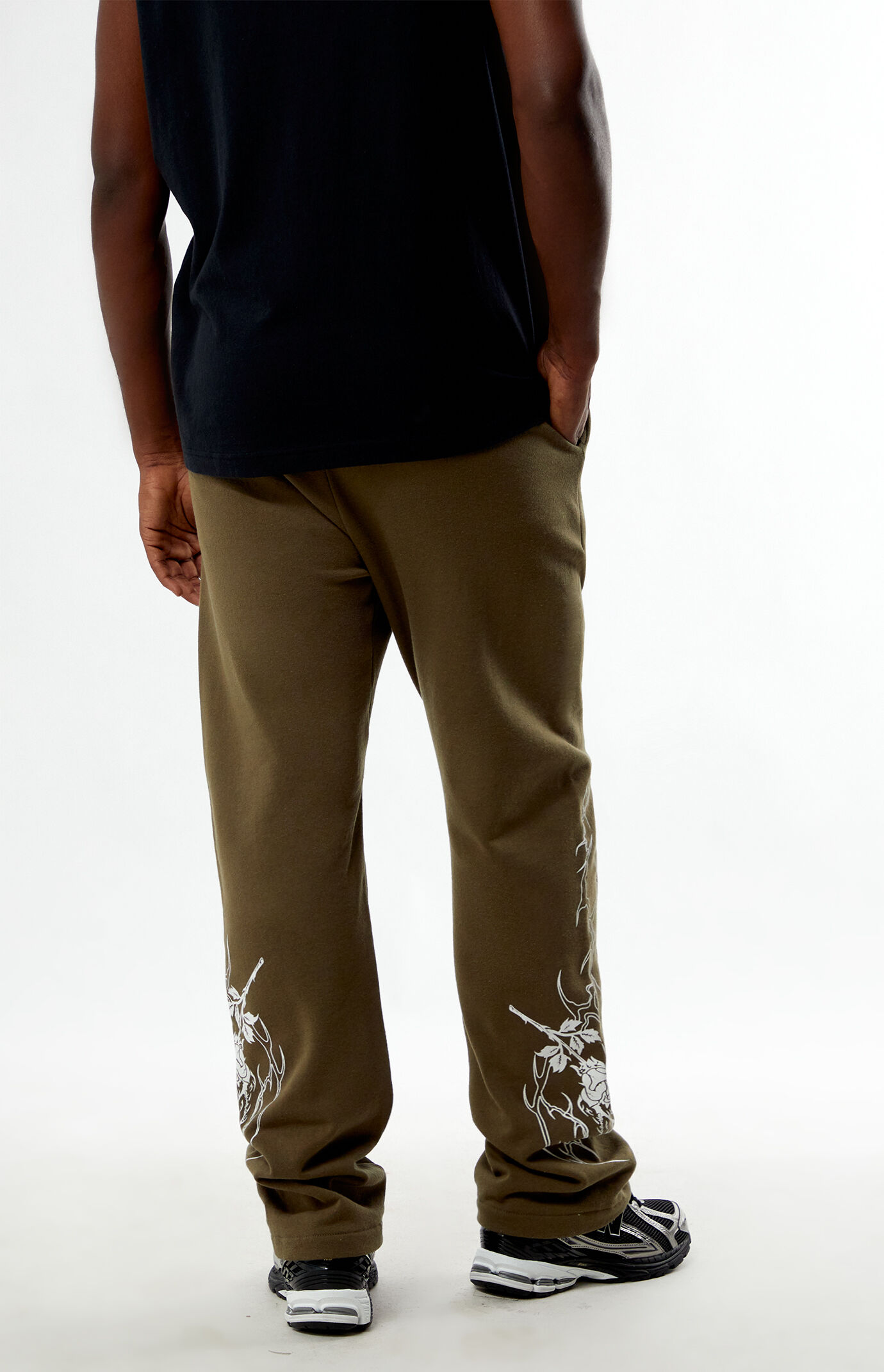 Civil Olive Chaos In Thorns Straight Leg Sweatpants | PacSun