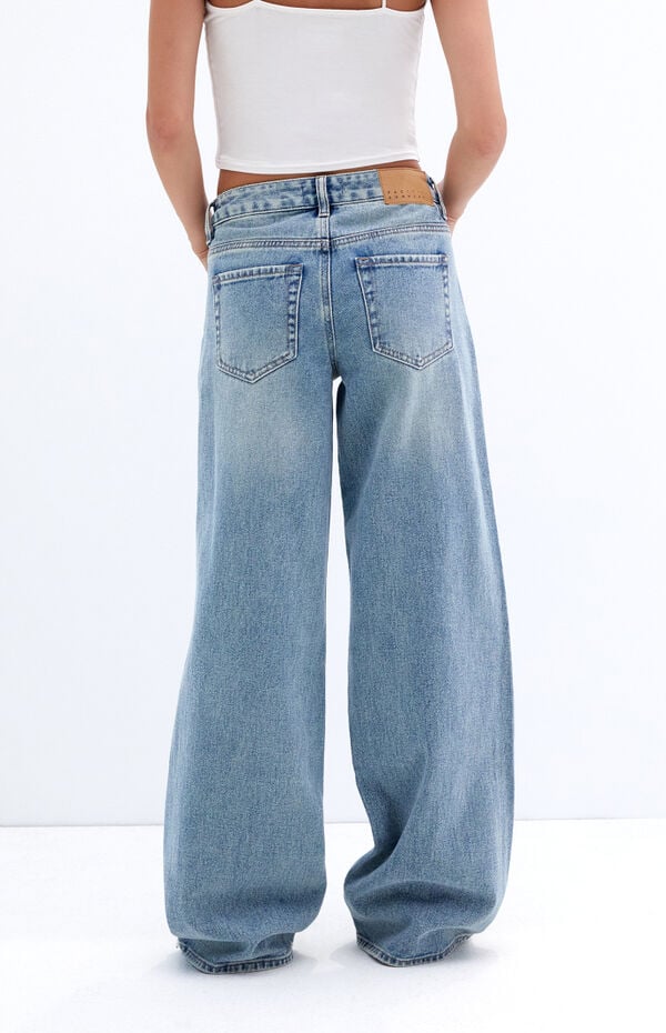 Casey Medium Indigo Low Rise Baggy Jeans