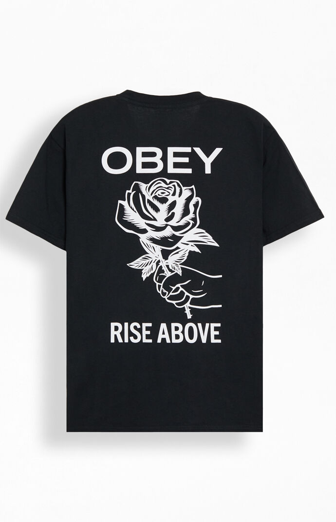 Obey Rise Above Rose Pigment T-Shirt | Pacsun