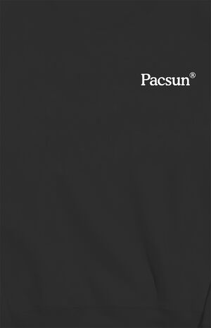 Black PacSun Fleece Crew Neck Sweatshirt image number 2