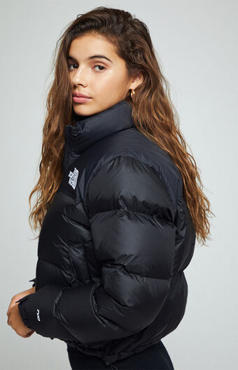 The North Face Nuptse Cropped Jacket Pacsun