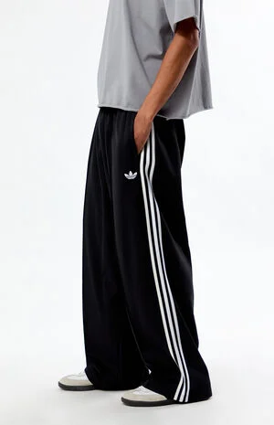 Black&nbsp;Baggy&nbsp;Track Pants image number 3