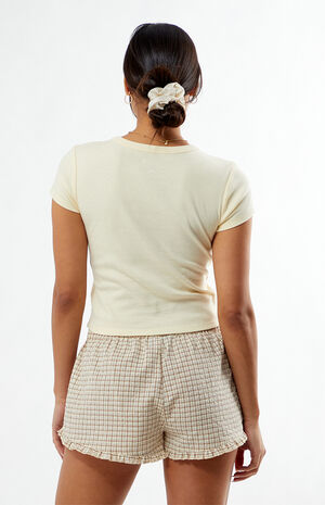 Plaid Lace Tie Boxer Shorts image number 4