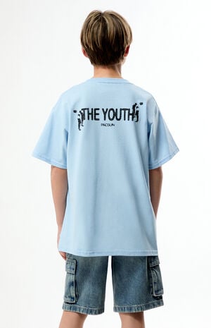 Extreme Baggy Denim Shorts Cargo Medium Blue Tint image number 3