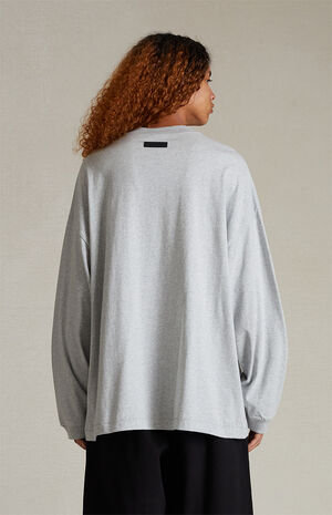 Light Heather Grey Long Sleeve T-Shirt image number 4