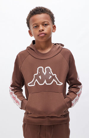 Kids Brown Logo Tape Apet 2 Hoodie image number 1